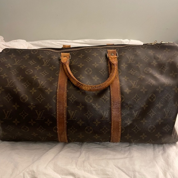 LOUIS VUITTON Monogram Keepall
Bandouliere 50 Boston Bag M41416 LV Auth 65113 - Picture 1 of 6
